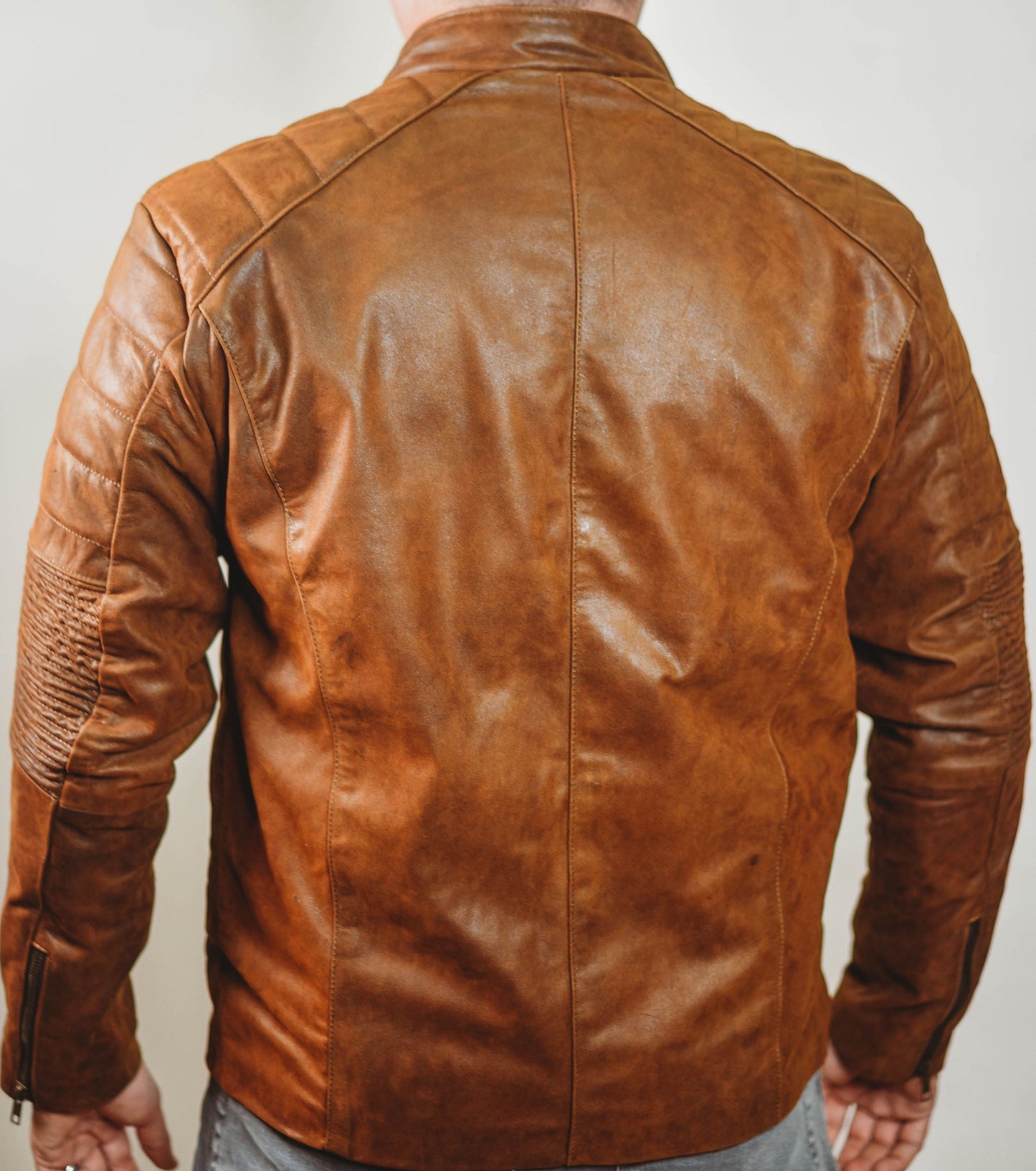 Roger Vintage Cognac Leather Jacket