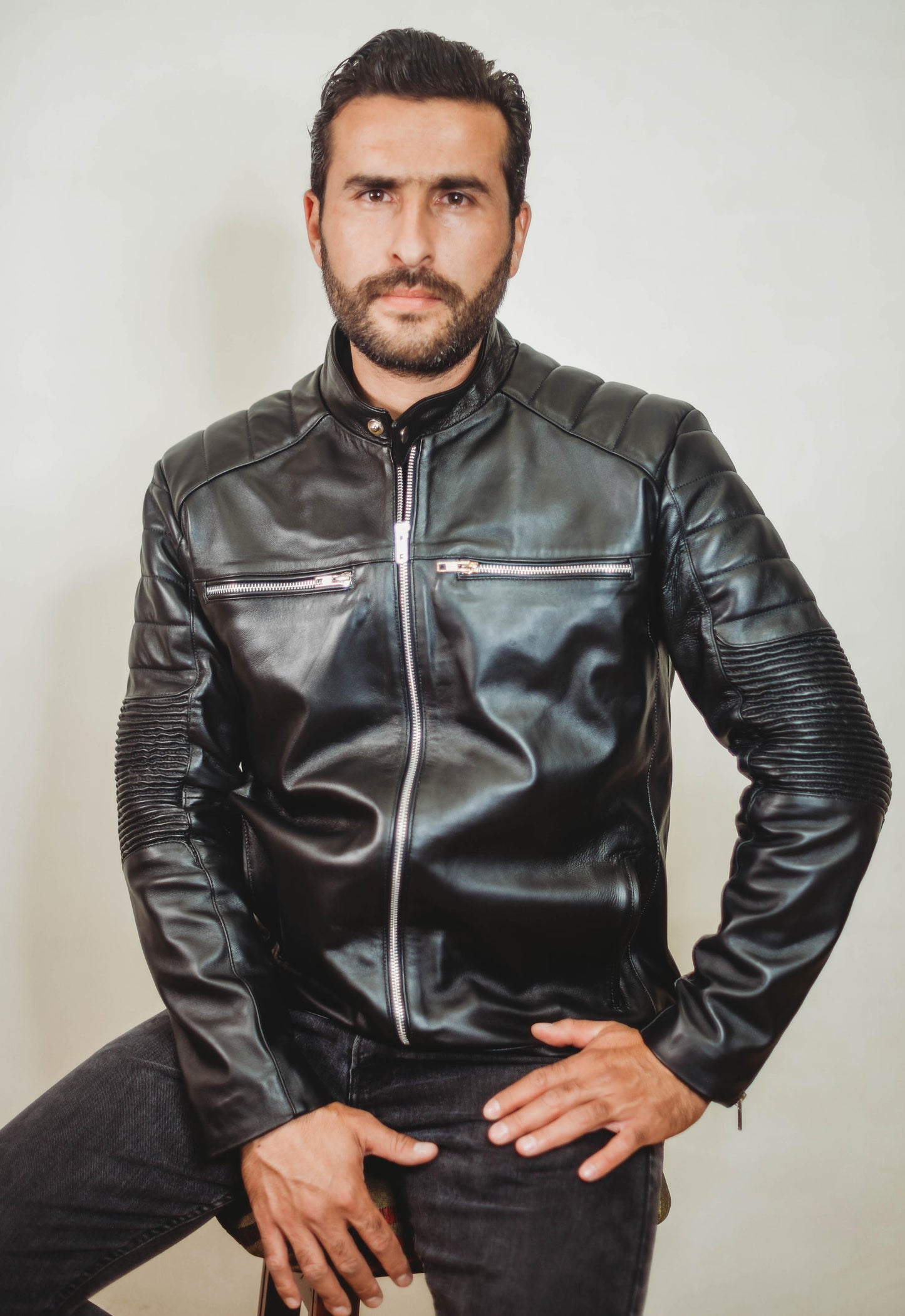 Roger Black Leather Jacket