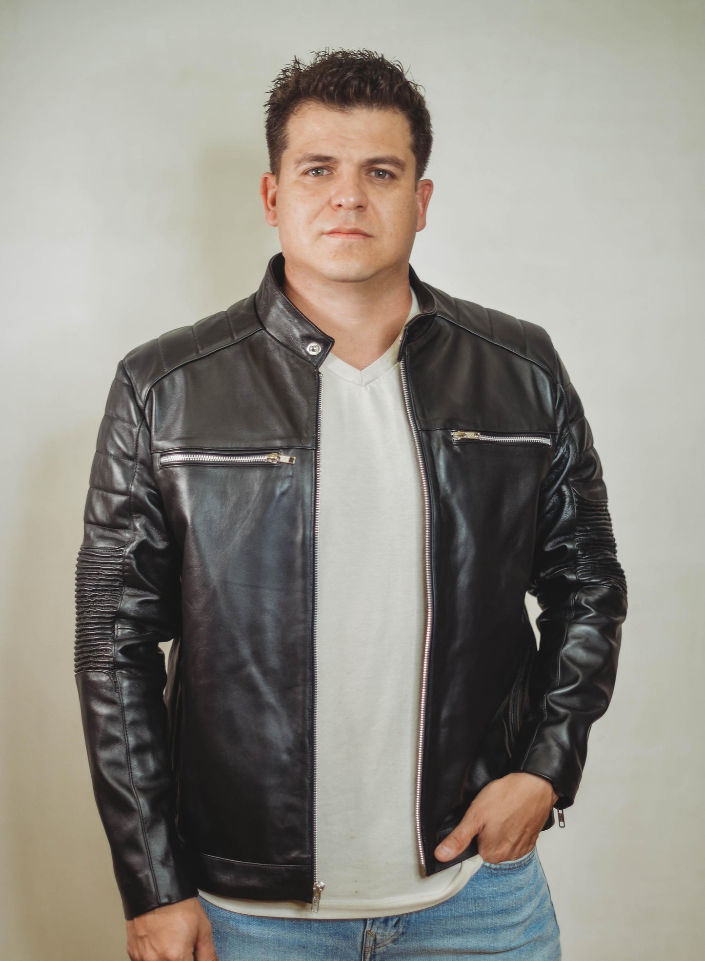 Roger Black Leather Jacket