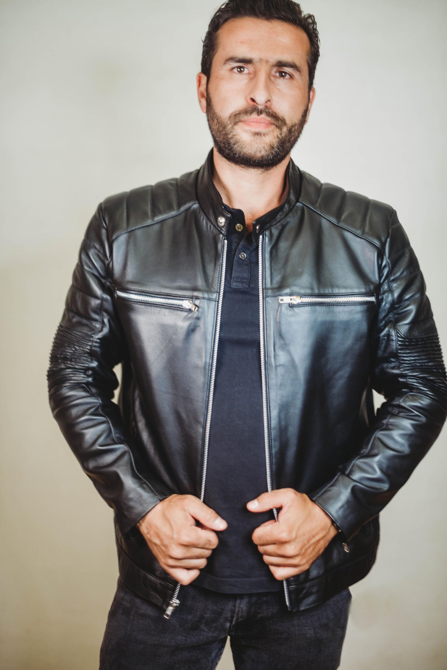 Roger Black Leather Jacket