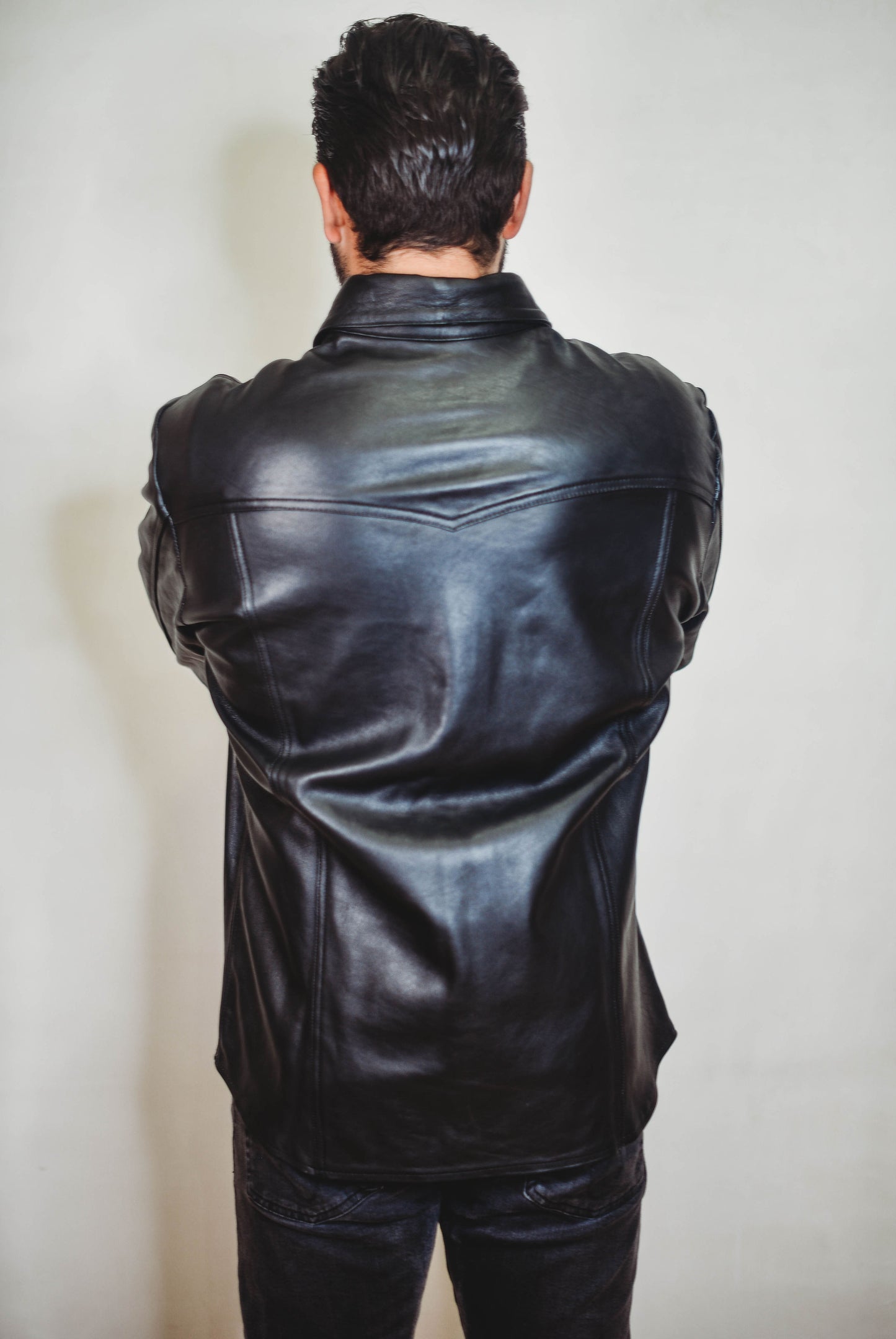 Jay Sheepskin shirt Black