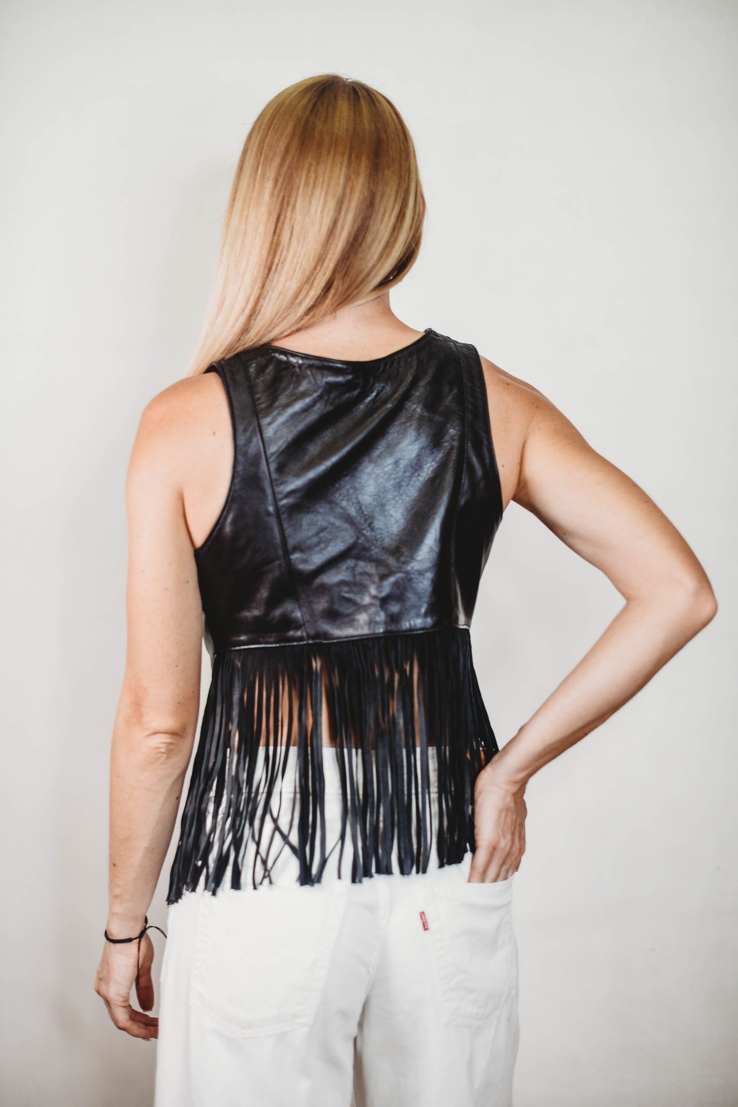 Vero V-Neck Vest Black